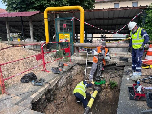 La réalisation de travaux sans coupure de votre alimentation gaz